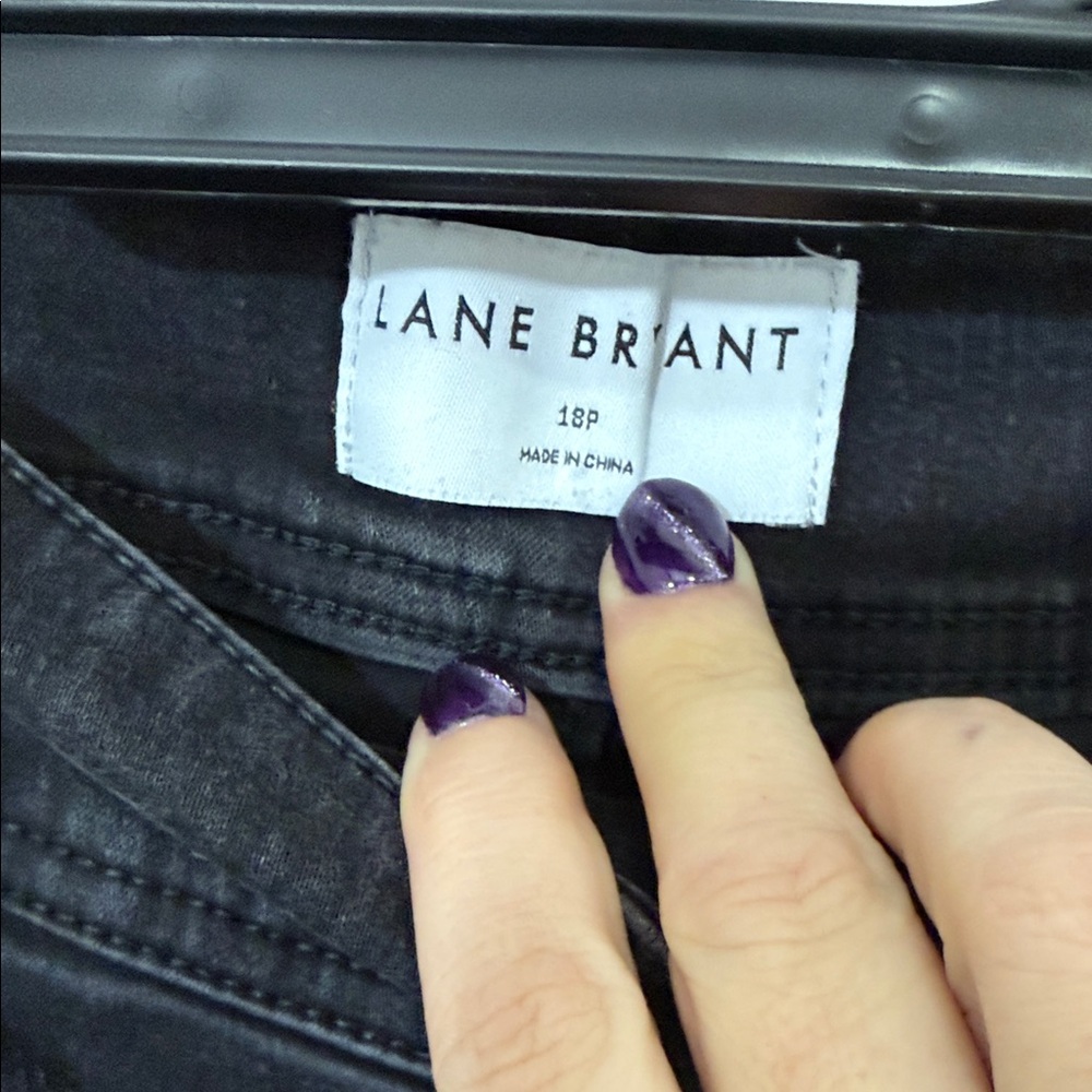 Lane Bryant Black Skinny High-Rise Jeans - Picture 3 of 4